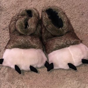 Furry slippers